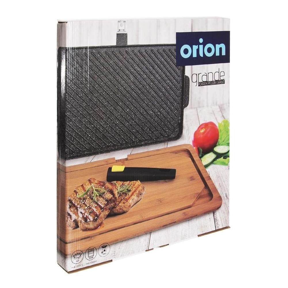 Granite grill plate with double-sided board GRANDE 49x43 cm 2 pcs.