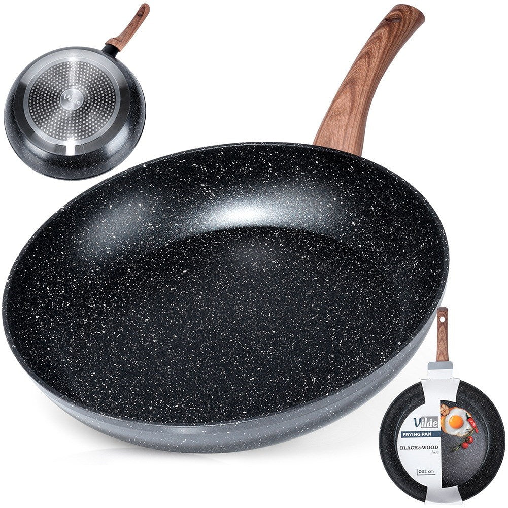 Granite pan BLACK&WOOD 32 cm
