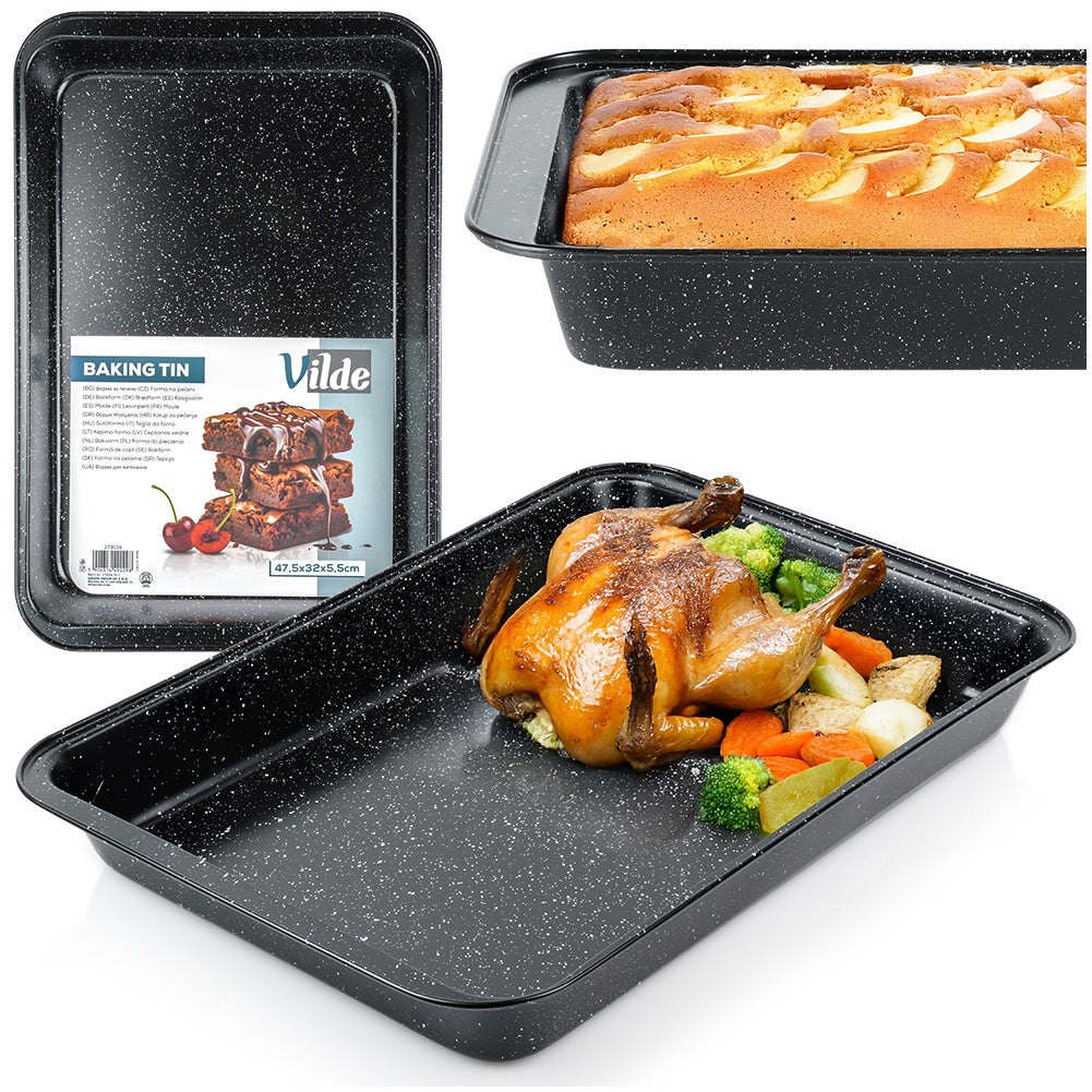 Granite roasting pan 47.5x32x5.5 cm