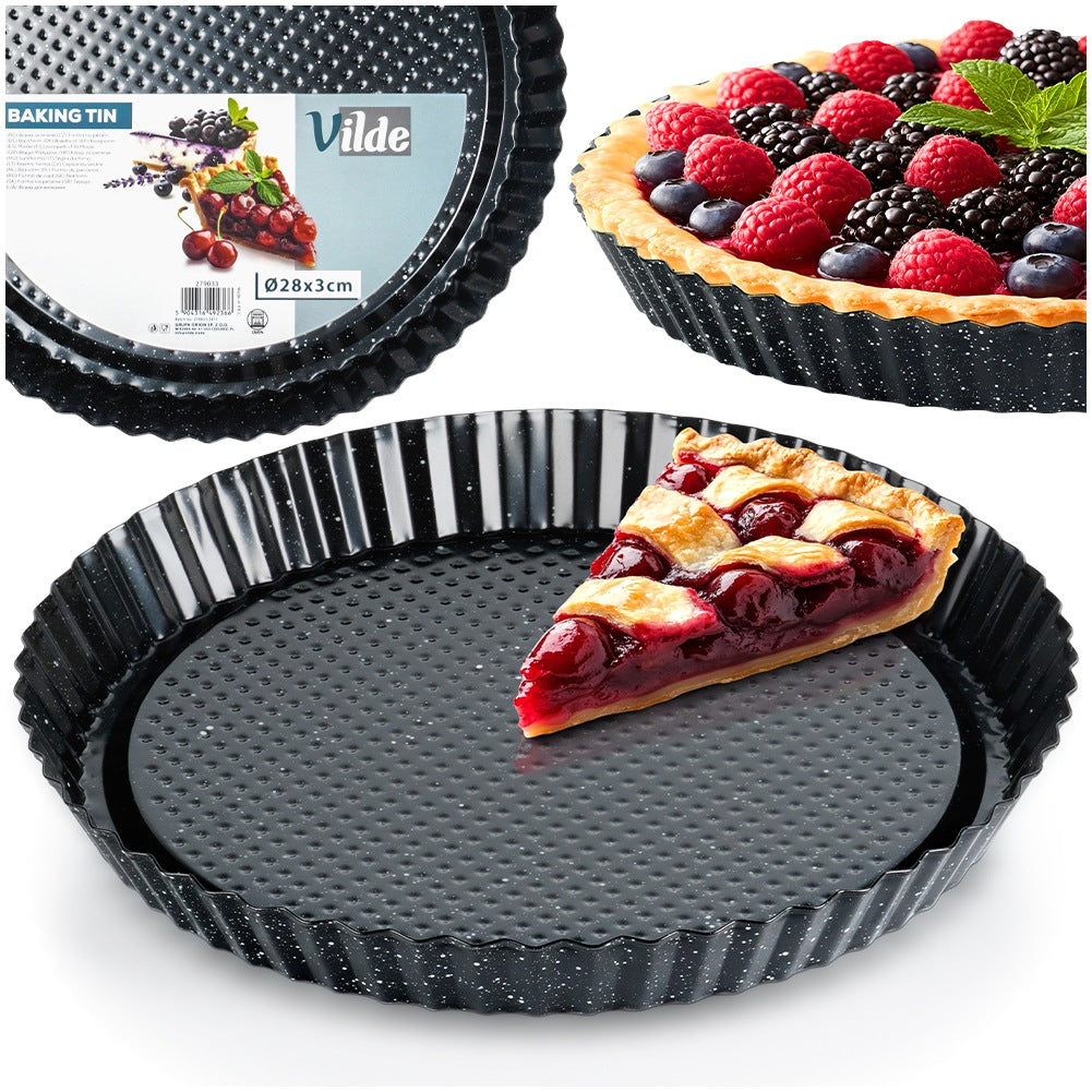 Granite tart pan 28x3 cm
