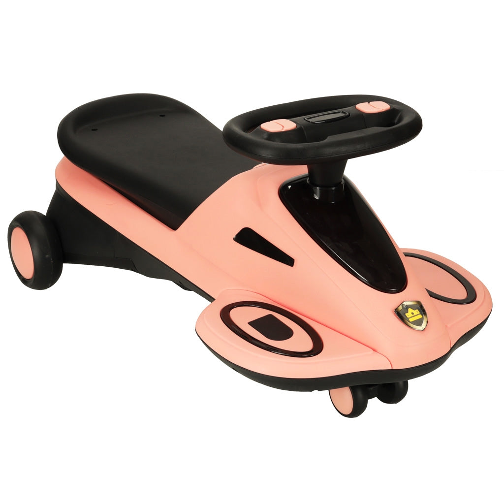 Gravity ride glowing LED wheels with music playing scooter 74cm pink/black max 100kg
