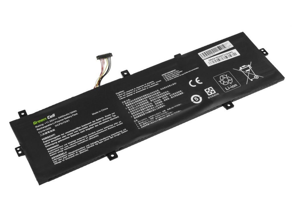 Green Cell Battery C31N1620 for Asus ZenBook UX430, 3400mAh, 11.55V