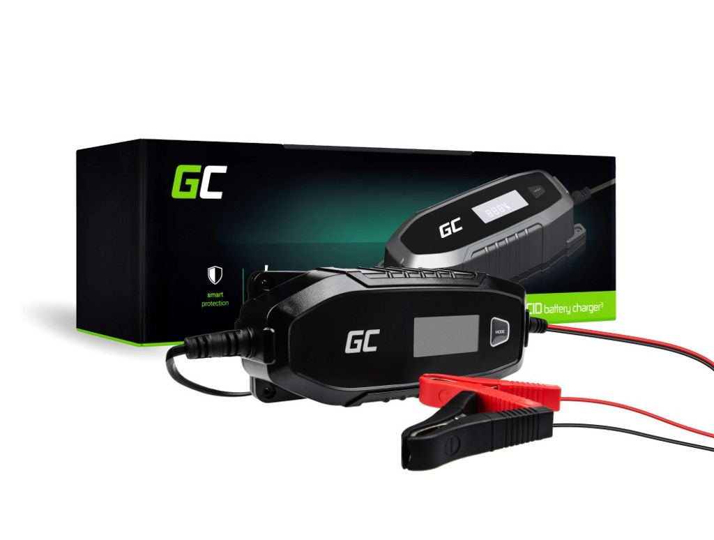 Green Cell Battery charger for AGM, Gel and Lead Acid 6V / 12V (4A)