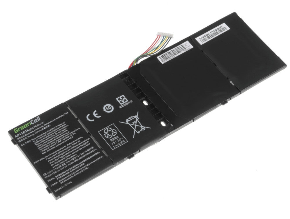 Green Cell Battery for Acer Aspire V5-552, 15V, 3400mAh