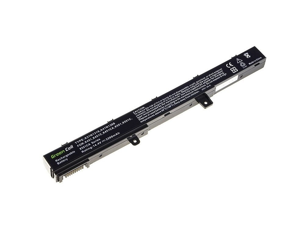 Green Cell Battery for Asus R508, 14.4V 2200mAh