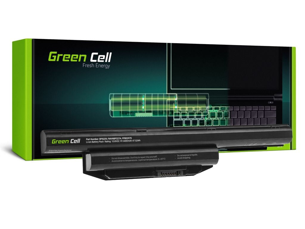 Green Cell Battery for Fujitsu LifeBook A514 A544 A555 E547 E554 S904