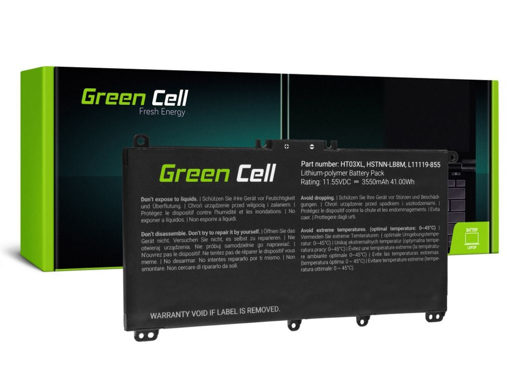 Green Cell Battery for HP Pavillion 14, 15, etc, replaces HT03XL, L11119-855, etc.
