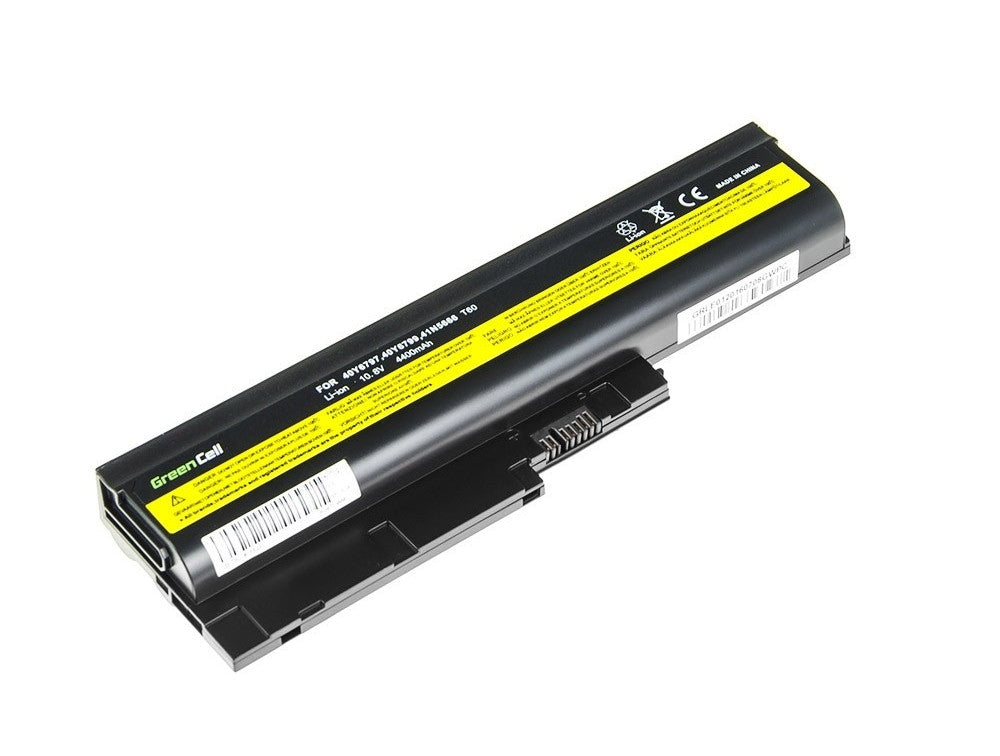 Green Cell Battery for Lenovo ThinkPad T60 etc. 4400mAh, 11.1V