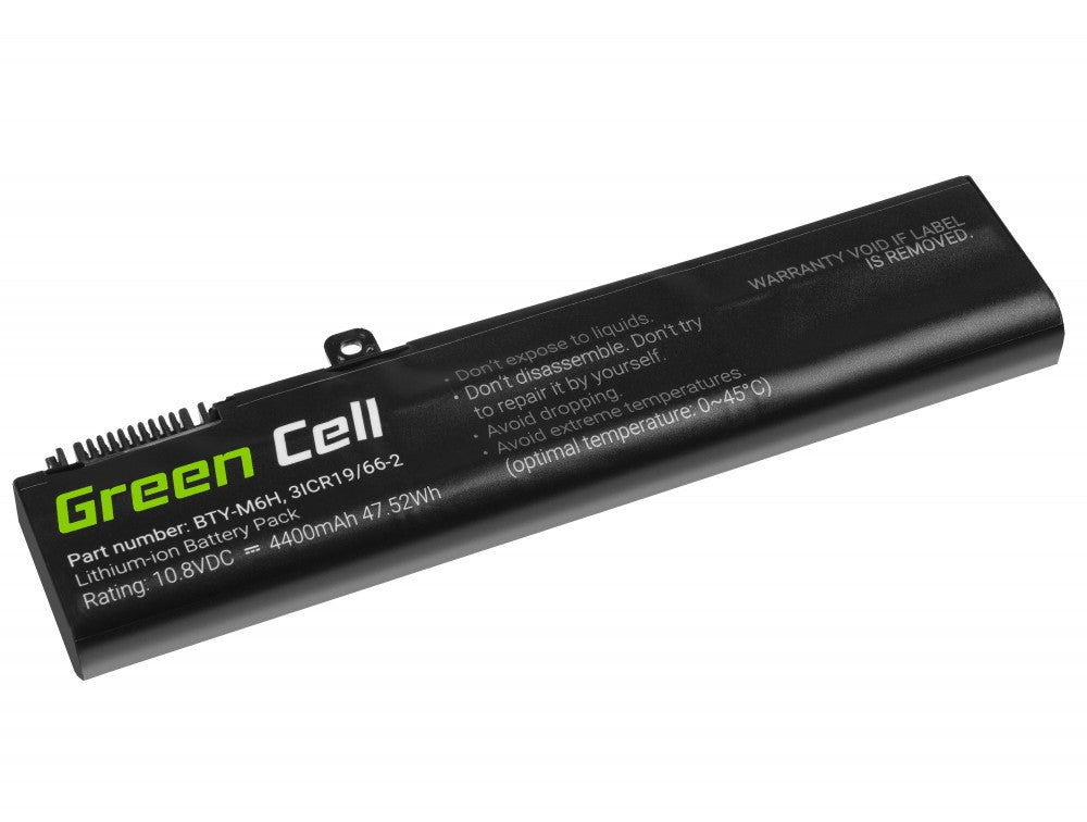 Green Cell Battery for MSI GE62, GE63 etc. 4400mAh, 10.8V