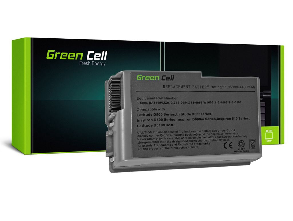 Green Cell C1295-batteri för Dell Latitude D500 D510 D520 D600 D610