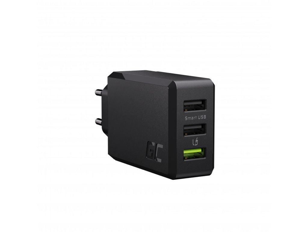 Green Cell ChargeSource 3 wall charger, 3xUSB-A, 30W, fast charging