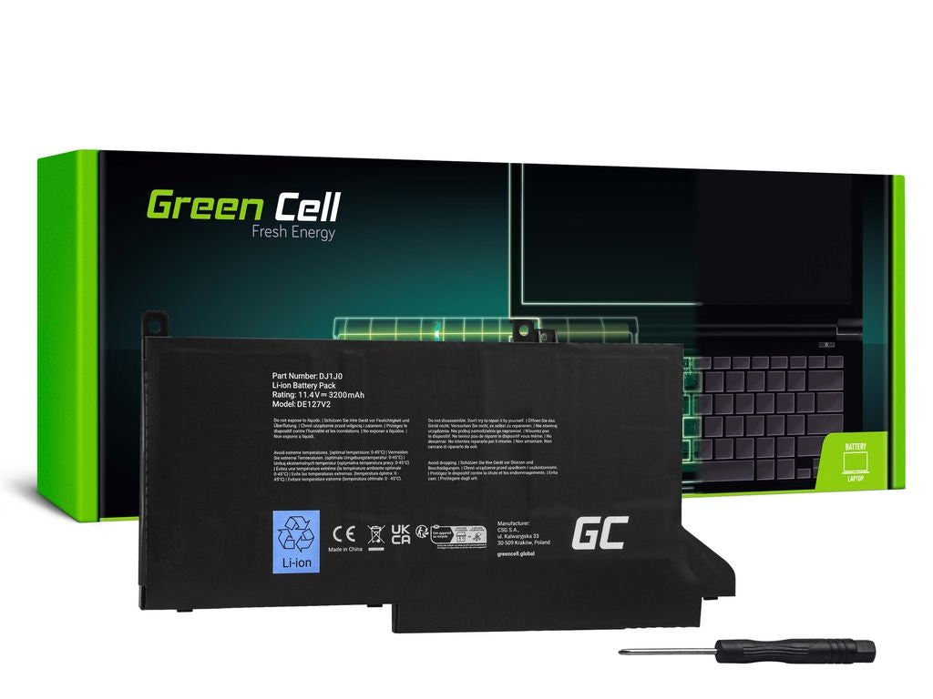 Green Cell DJ1J0 Battery for Dell Latitude 7280/7290/7380/7390/7480/7490