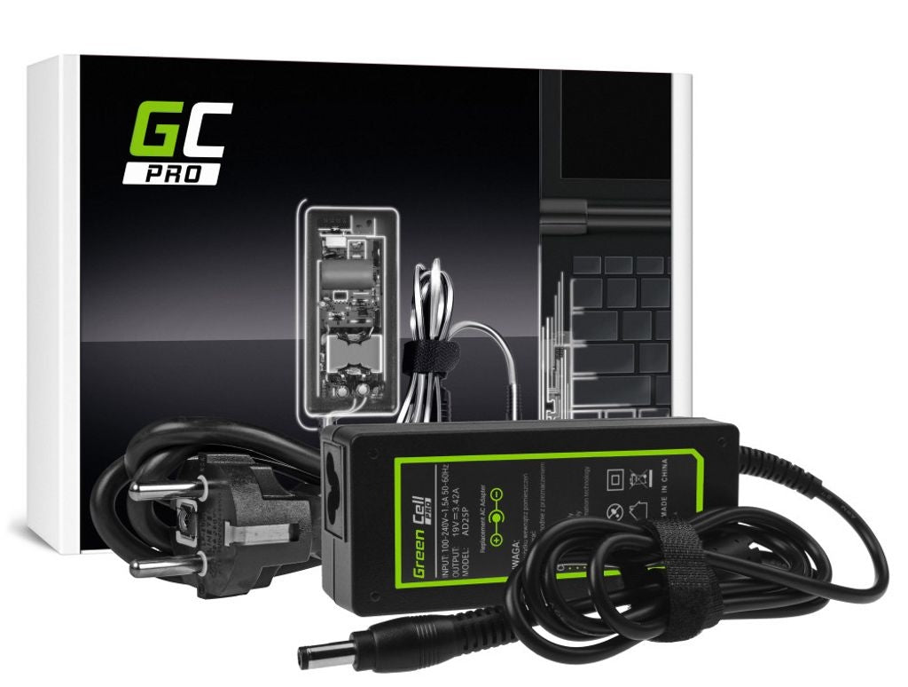 Green Cell PRO Charger / AC Adapter 19V 3.42A 65W for Asus, Toshiba, etc.