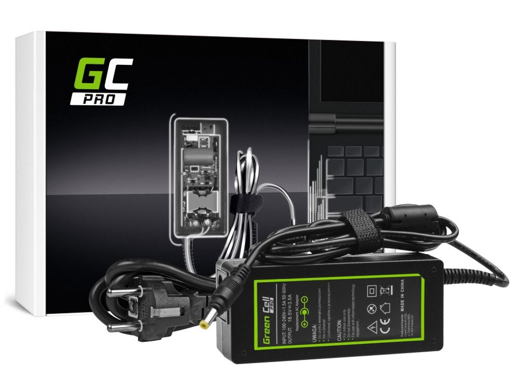 Green Cell PRO charger/mains adapter 18.5V, 3.5A, 65W for HP Pavilion