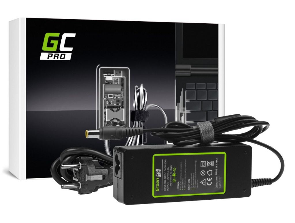Green Cell PRO charger/mains adapter 20V, 4.5A, 90W for Lenovo B580, B590, ThinkPad
