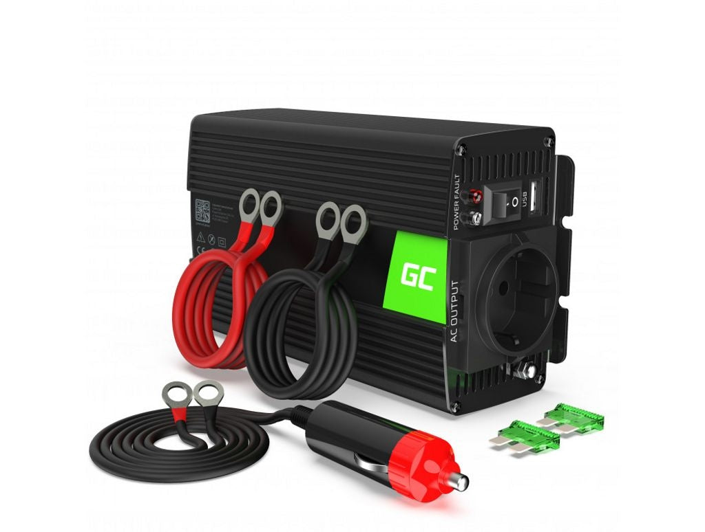 Green Cell Power Inverter 12V to 230V 500W/1000W Modified Sine Wave