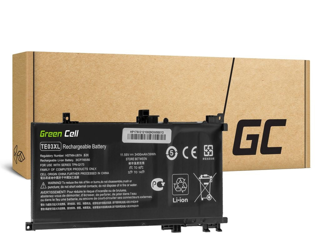 Green Cell TE03XL Battery for HP Omen 15-AX & Pavilion 15-BC Series