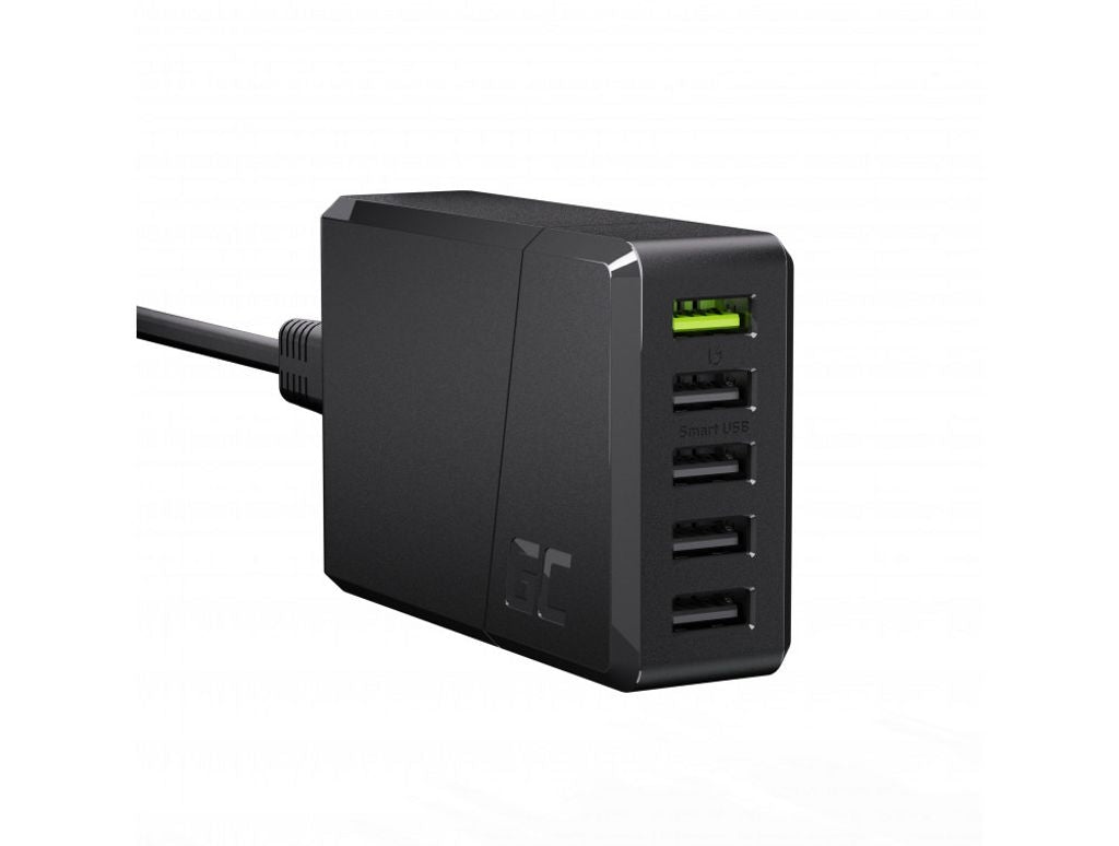 Green Cell Wall Charger ChargeSource 5, 5xUSB, 52W, Fast Charging
