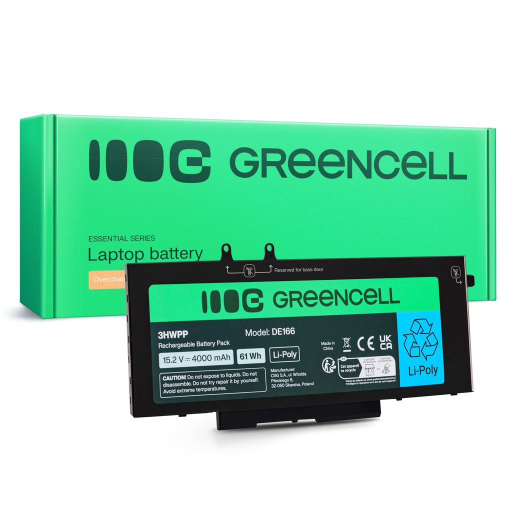 Green Cell-batteri för Dell 3Hwpp Dell Latitude 5400, 5401, 5410, 5411, etc.