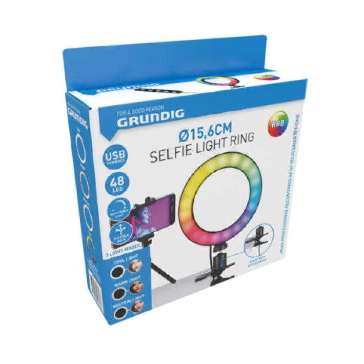Grundig ED-96177: Clip-On RGB Ring Light Lamp