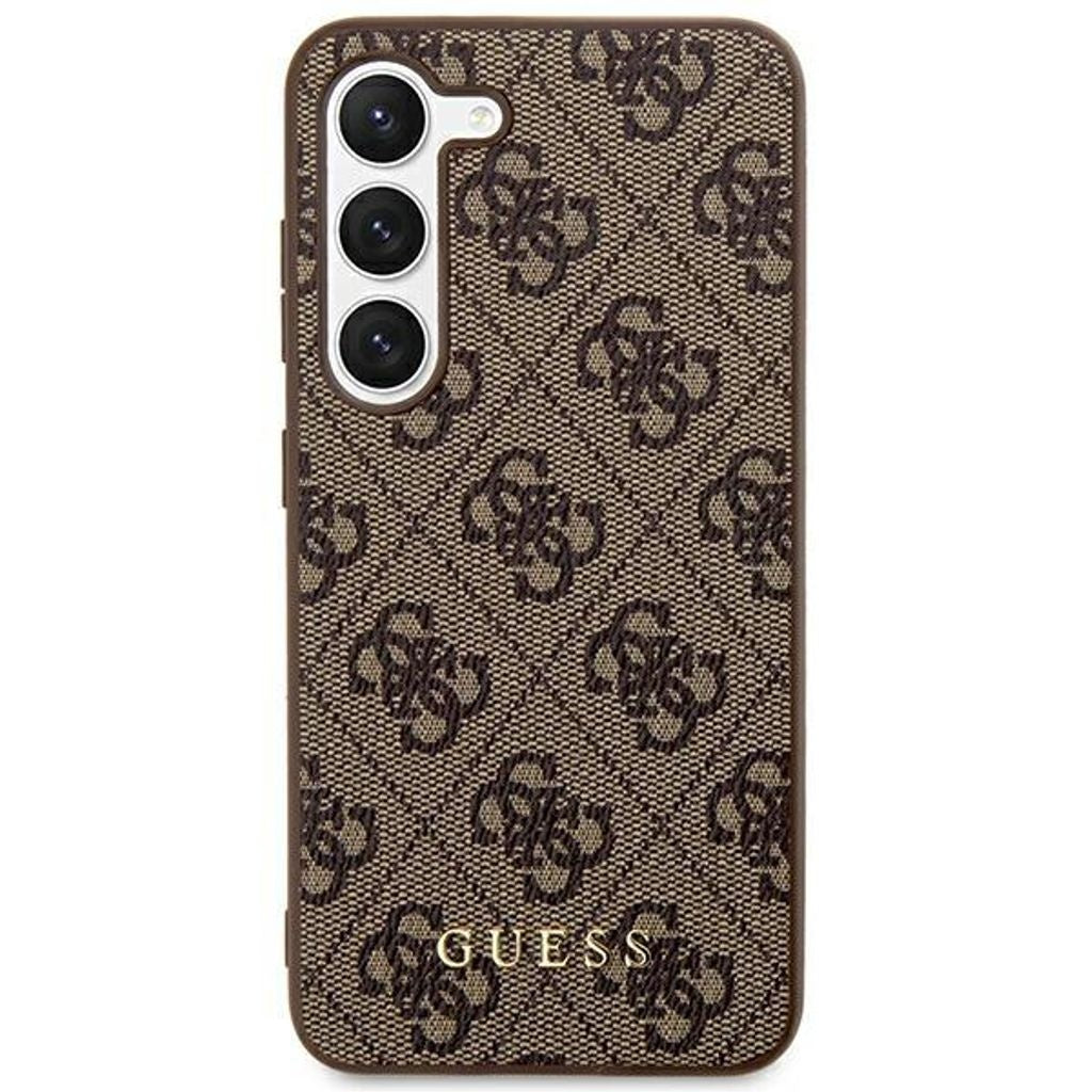 Guess 4G Metal Gold Logo cover for Samsung Galaxy S24 Plus - brown