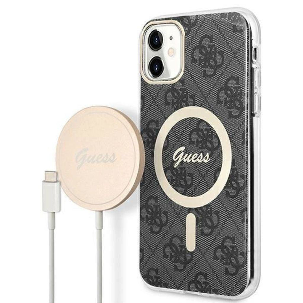 Guess Magsafe Cover and charger set for iPhone 11 - Black