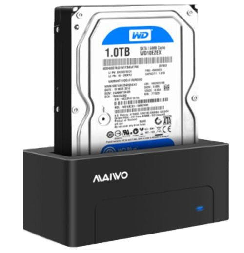 HDD/SSD Docking station, USB 3.1 Gen 2, USB-C, 10 Gbps - Black