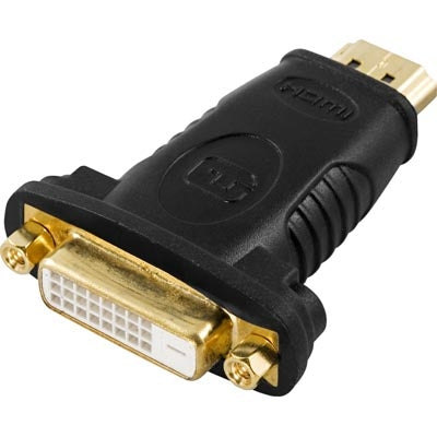 HDMI adapter / HDMI 19-pin male to DVI-D female / 1080p 60Hz / gold-plated connectors