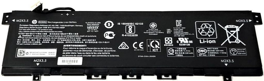 HP Battery Assembly 4-Cell 53Wh 3.54Ah Lithium KC04053XL-PL