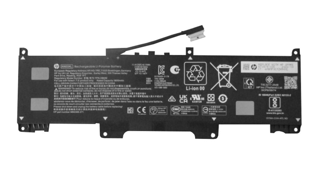 HP N37484-001 Laptop Battery, 42Wh, Fast Charge, Li-ion