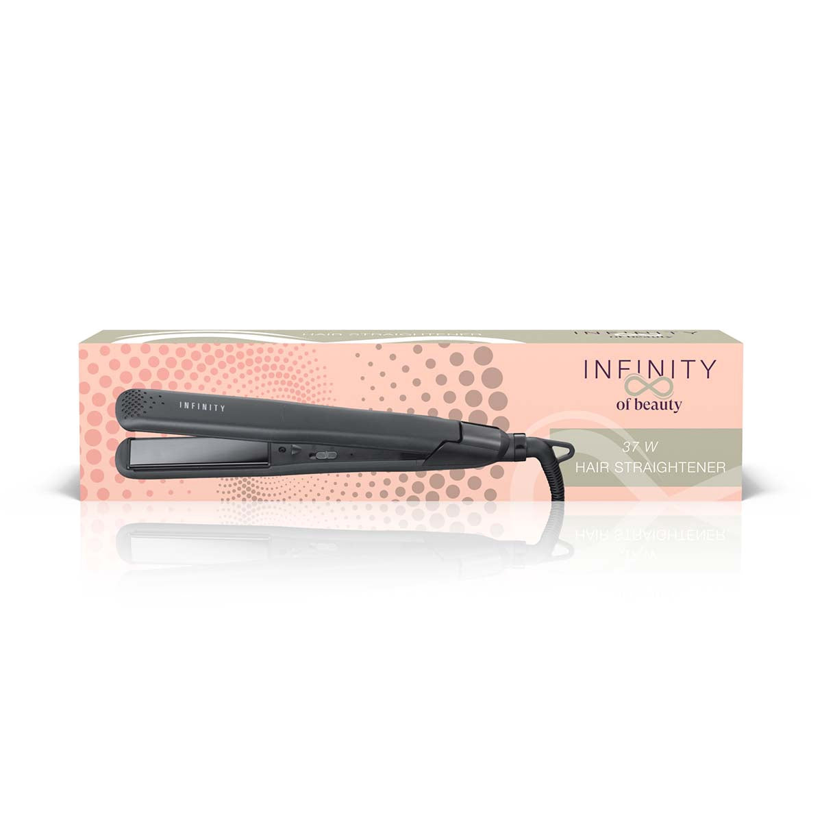 Hair Straightener 37W, Ceramic Plates, Black