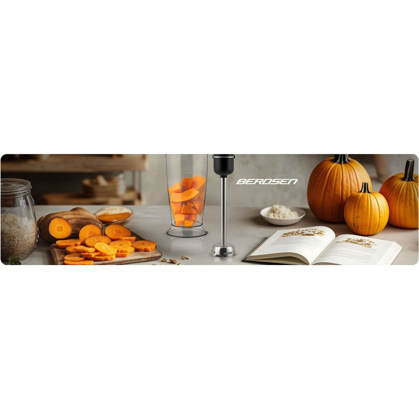 Hand Blender 1500W with Bottle and Accessories