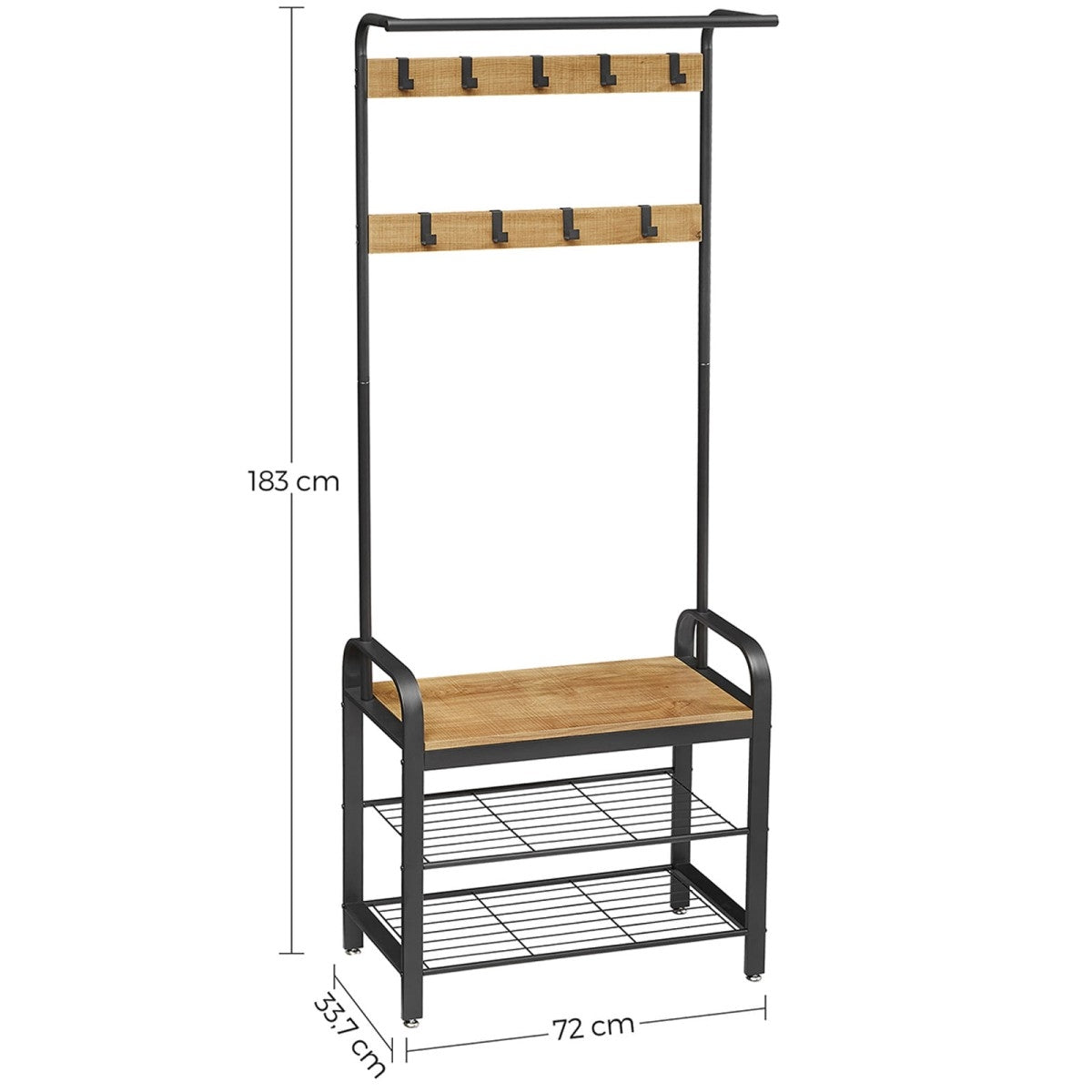 Hanger, clothes stand, wooden shoe rack, LOFT