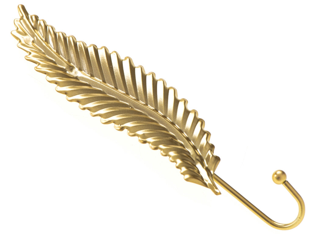 Hanger hook metal handle gold leaf 20cm
