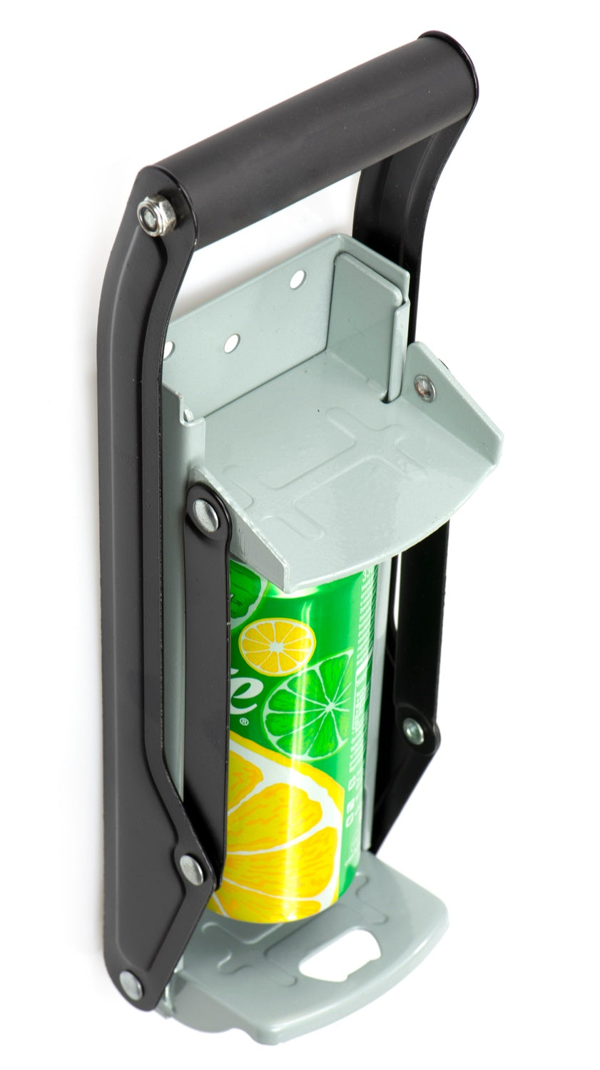 Hanging crusher for cans and bottles