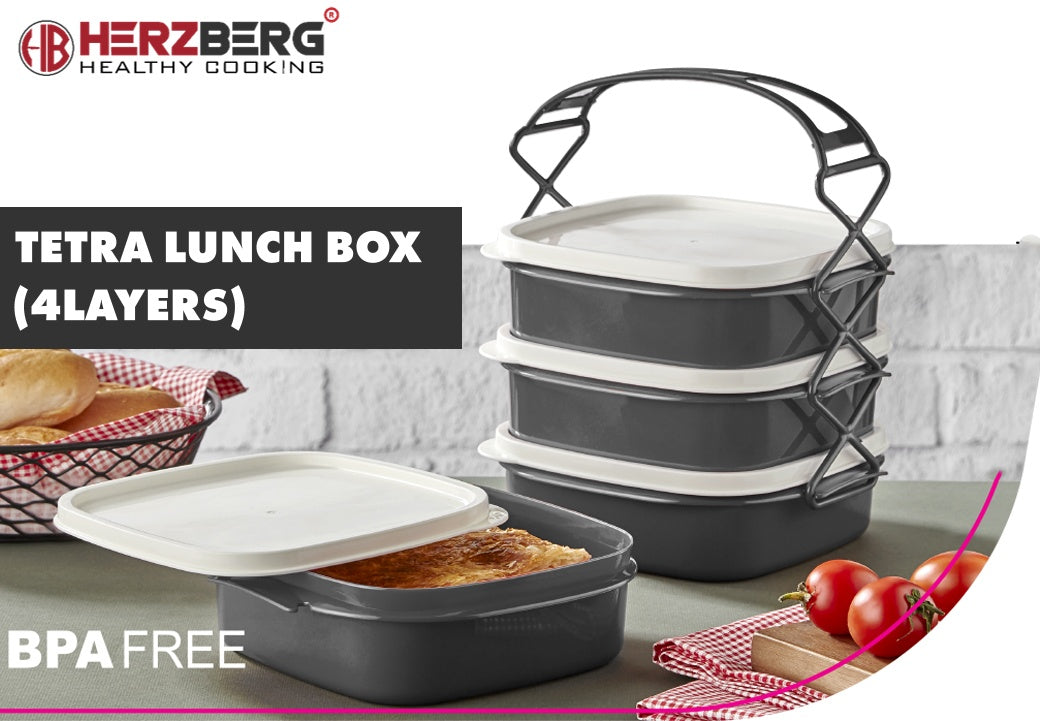 Herzberg 4 Layer Tetra Lunch Box
