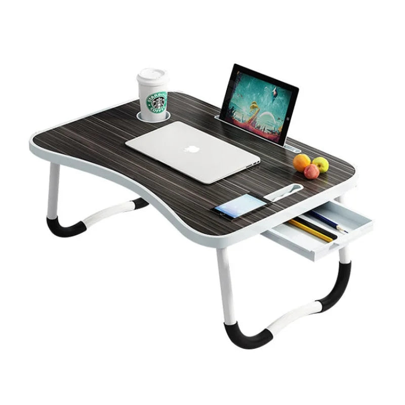 Herzberg HG-04173: Foldable Lap Desk with Cup and Tablet Holder