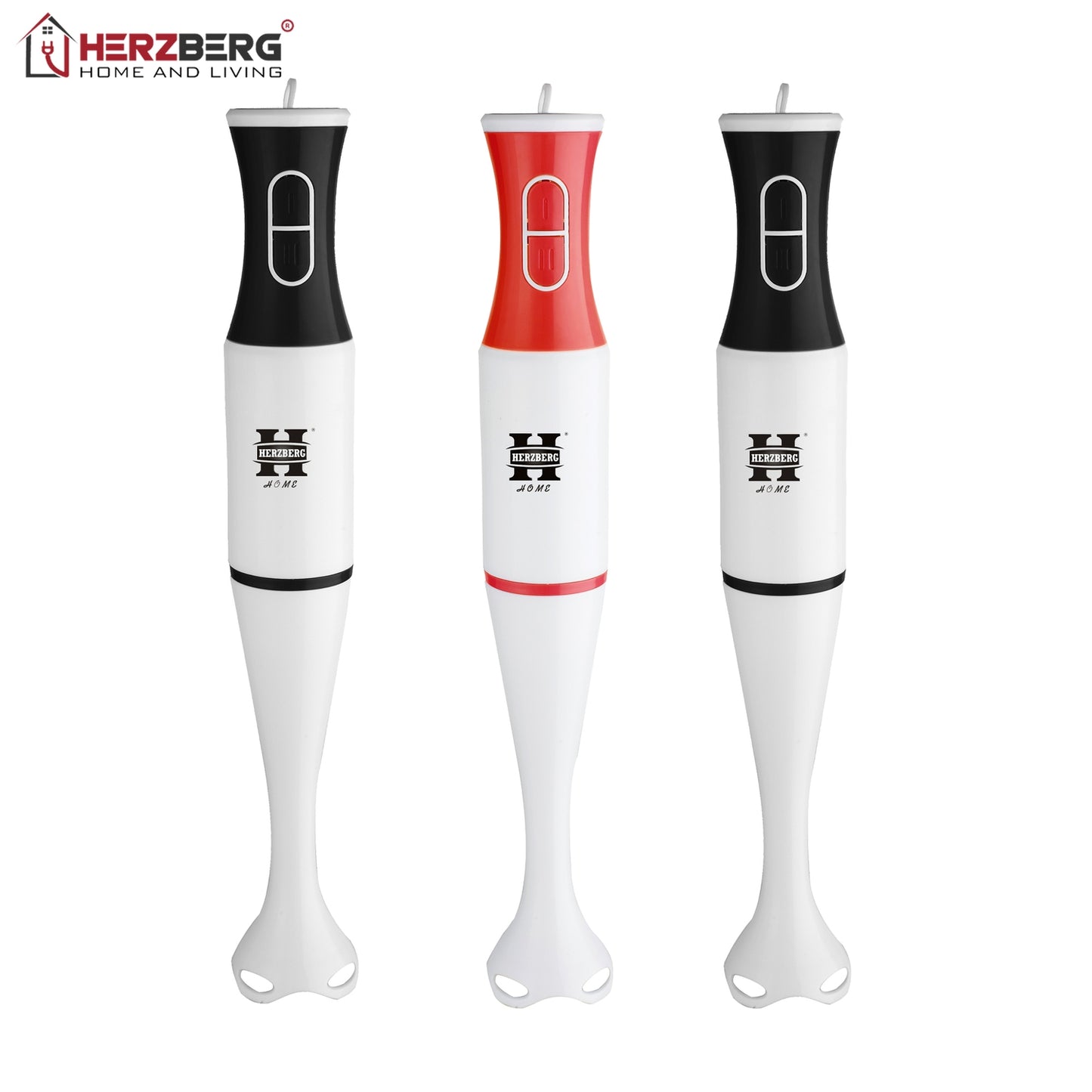 Herzberg HG-5058: Hand Blender Red