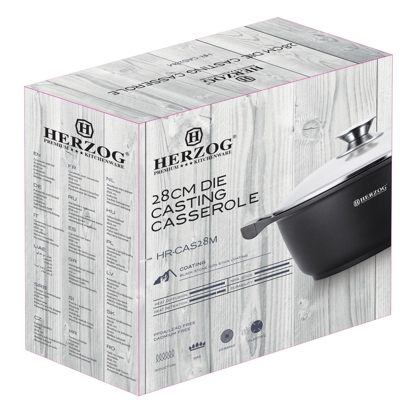 Herzog 28cm Die Casting Casserole