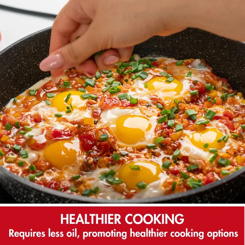 Herzog HR-2611: 28cm Deep-Fry Pan With Aroma Knob Lid