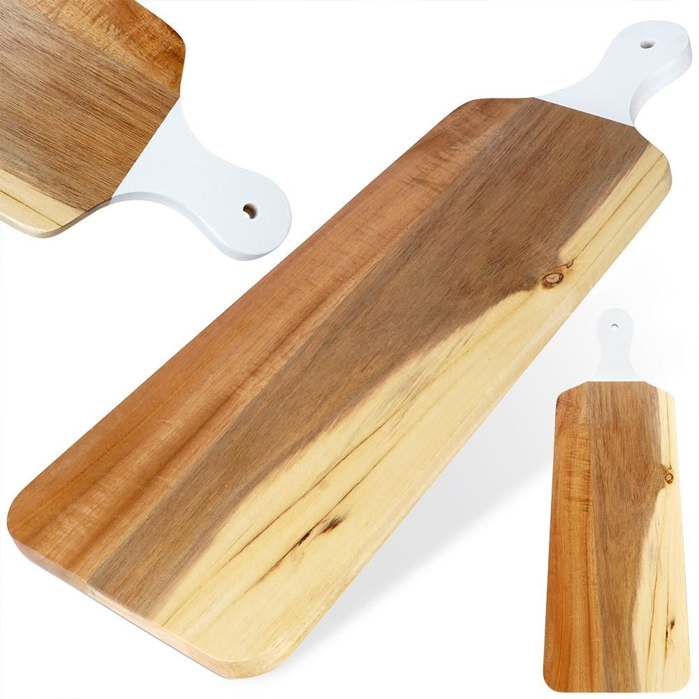 High-quality acacia wood cutting and serving board 48.5 cm