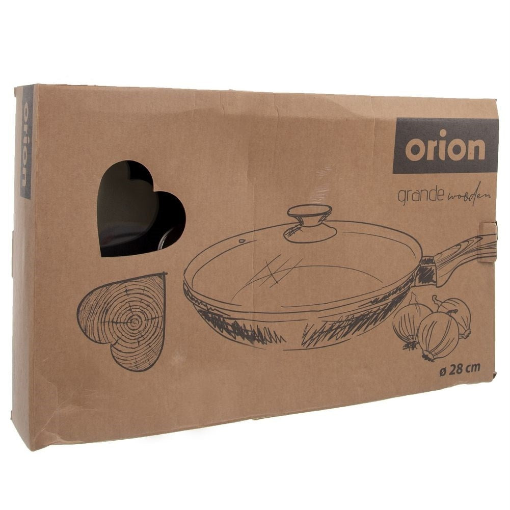 High-quality non-stick frying pan with lid for all stoves