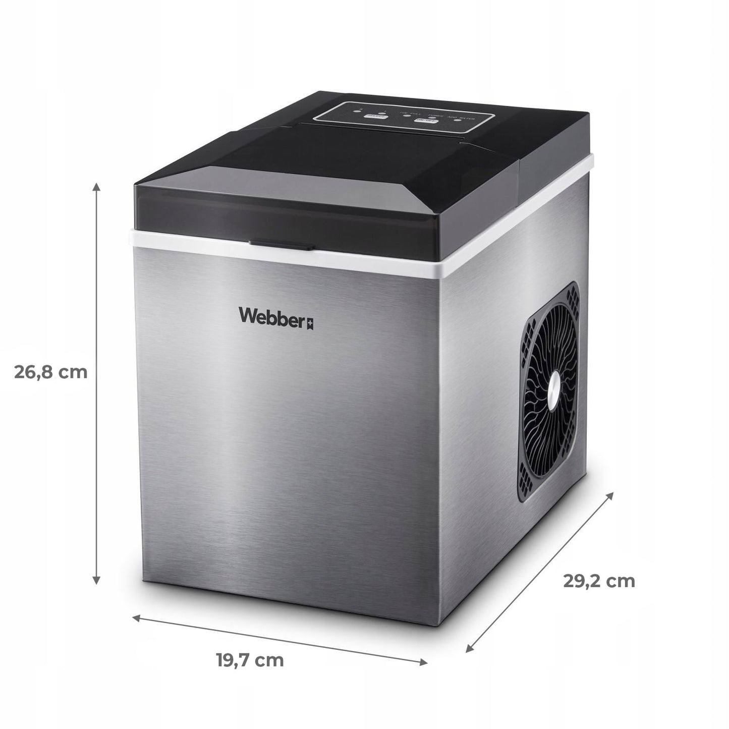 Home Ice Maker Machine, Cubes & Crushed, 10kg Capacity