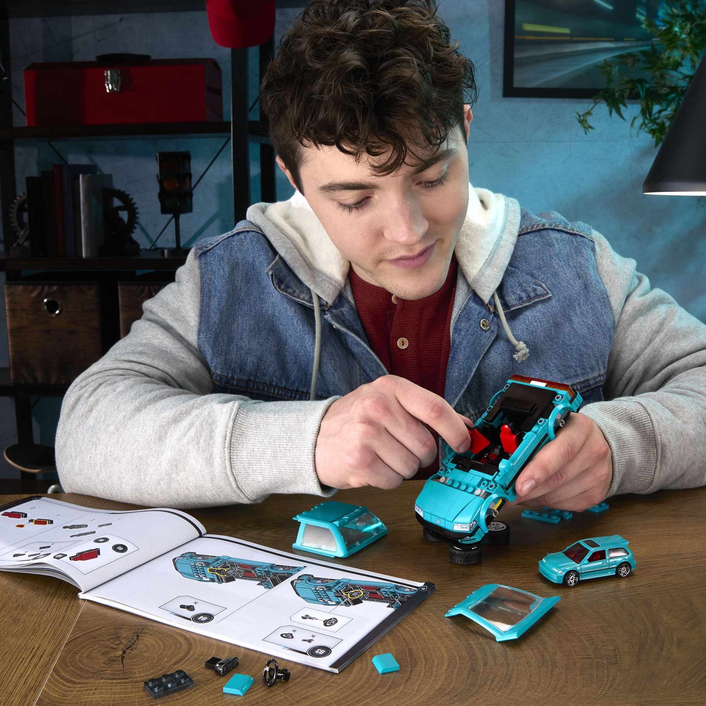 Hot Wheels Custom '90 Honda Civic EF Building Set