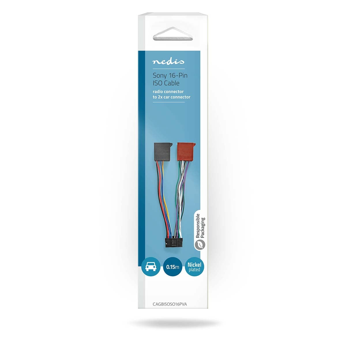 ISO Adapter Cable | ISO Compatibility: Sony | 0.15 m | Round | PVC | Box