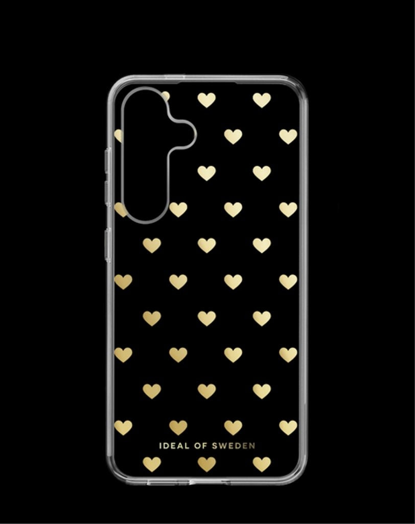 Ideal of Sweden Clear Case Mid Samsung Galaxy S24 - Golden Hearts