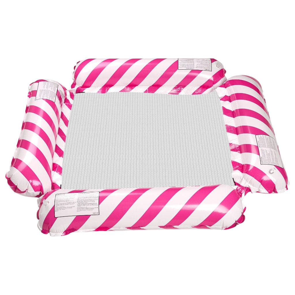 Inflatable Water Lounger Chair, Pink – Beach & Pool Use