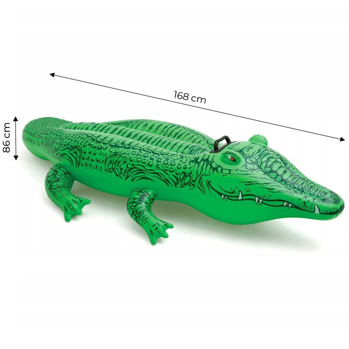 Inflatable alligator mattress for swimming 168cm