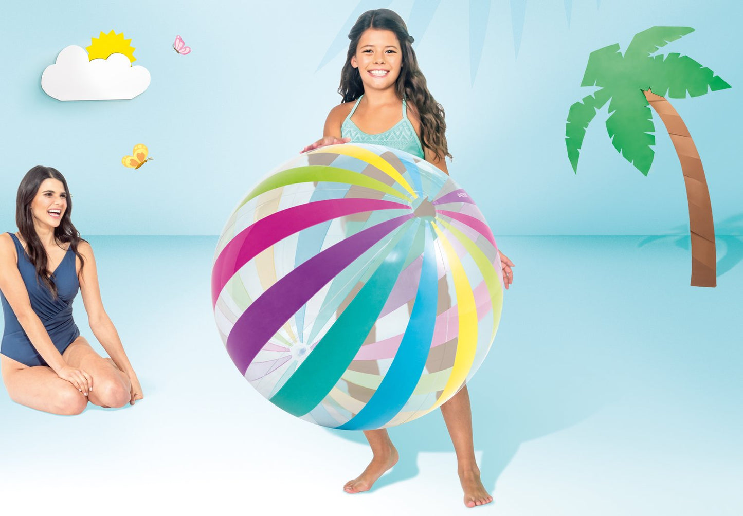 Inflatable beach ball large Jumbo 107cm INTEX 59065