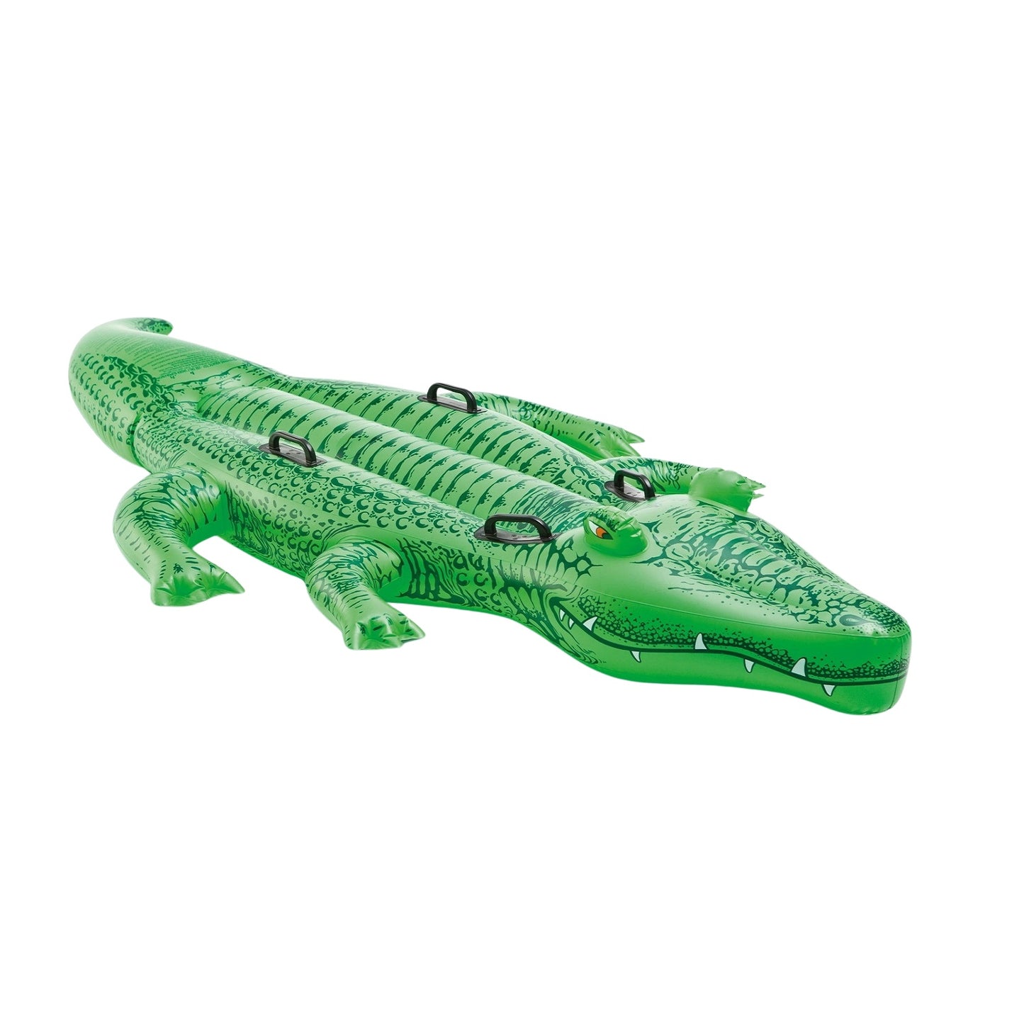 Inflatable crocodile swimming mattress with handles 203x114 cm INTEX 58562